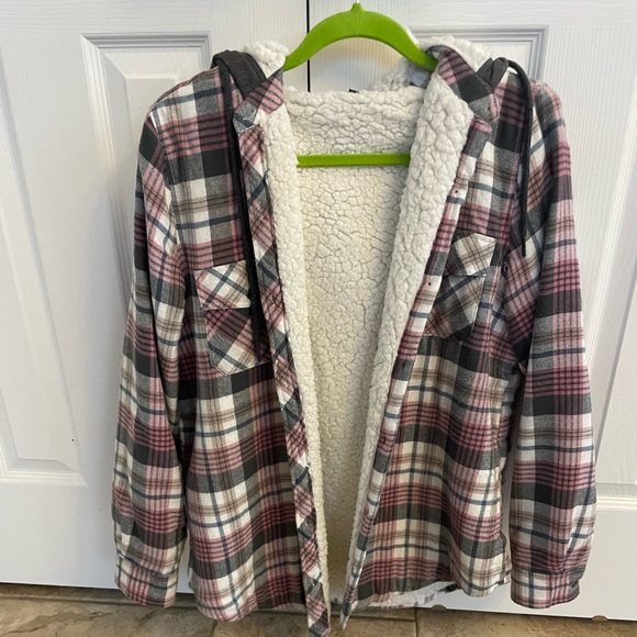 TATTOO Sherpa lined plaid jacket - Picture 1 of 4